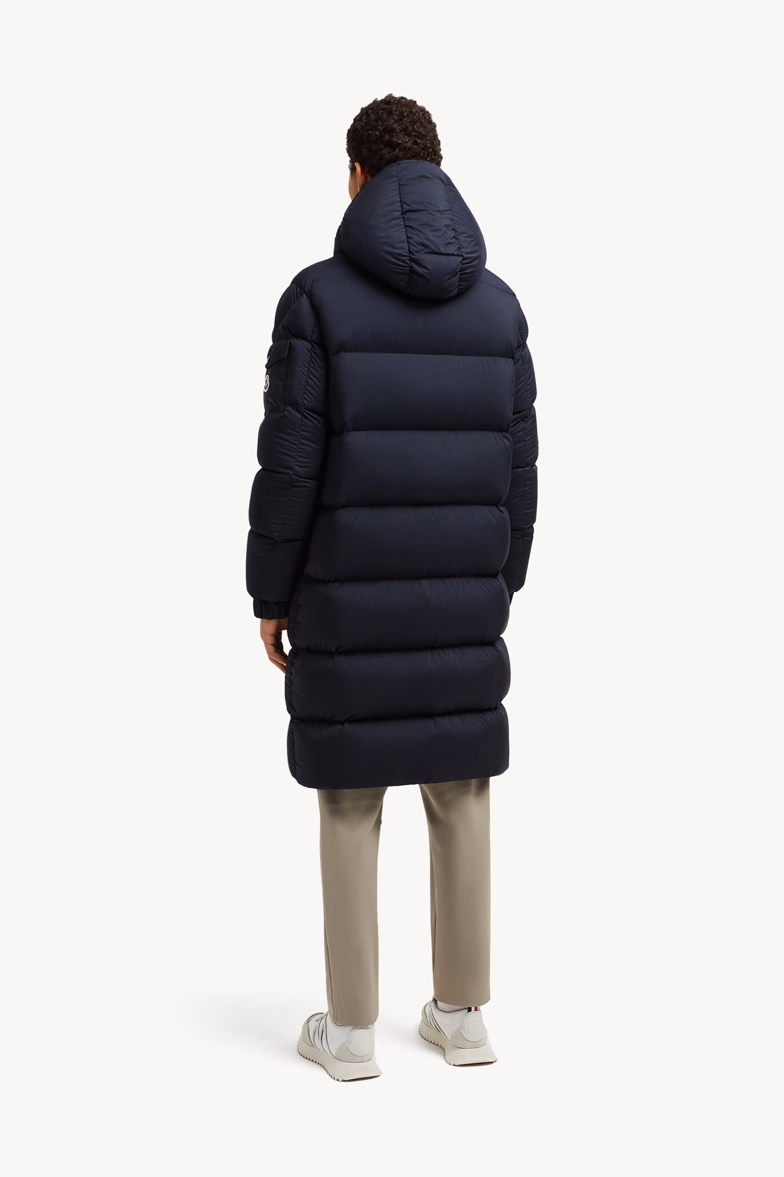 Doudoune longue Hanoverian à capuche Hommes Bleu Nuit Moncler 5
